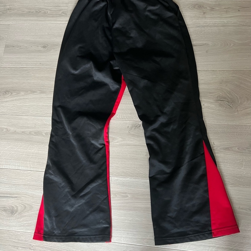 SK8 Boarding Track Pants Black Red Striped Men’s Large EUC Brooklyn athleasure​ - Picture 2 of 3